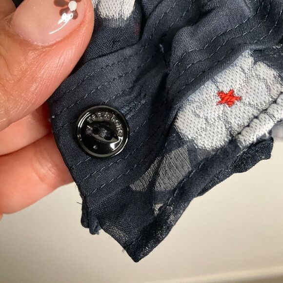 Rag & Bone Silk Blend Sheer Blouse - Picture 8 of 11